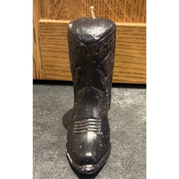 Vintage Mcgee’s Cowboy Boot Western Candle RARE Brown - Picture 3 of 7